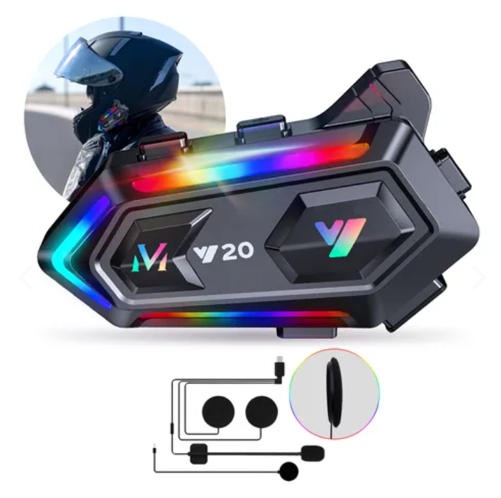 V20 MotoSound Pro – Audífono Bluetooth para Motociclistas